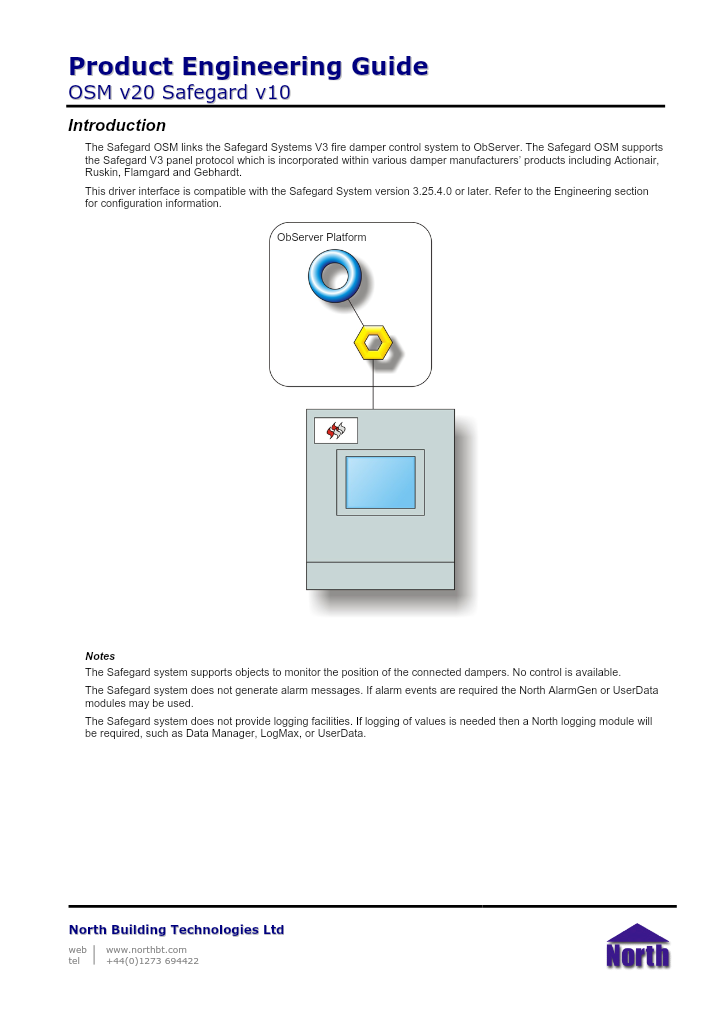 Preview thumbnail of page 1 of the Safegard Engineering Guide PDF document.